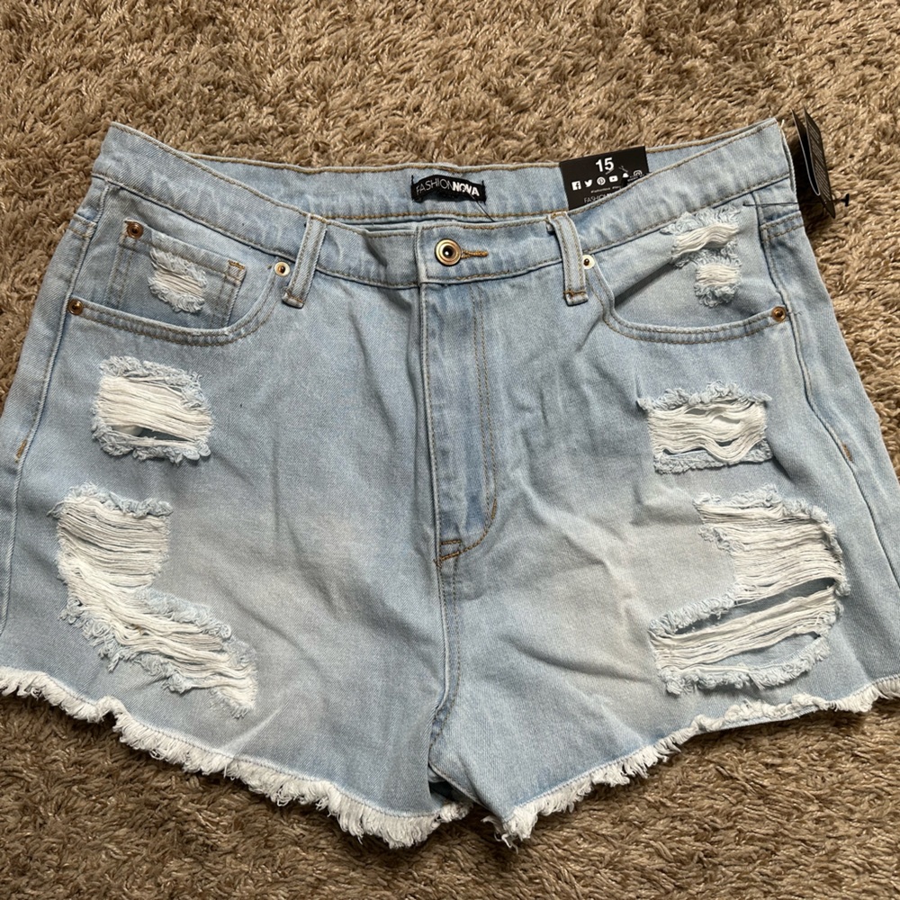 Fashion Nova High waisted jean shorts